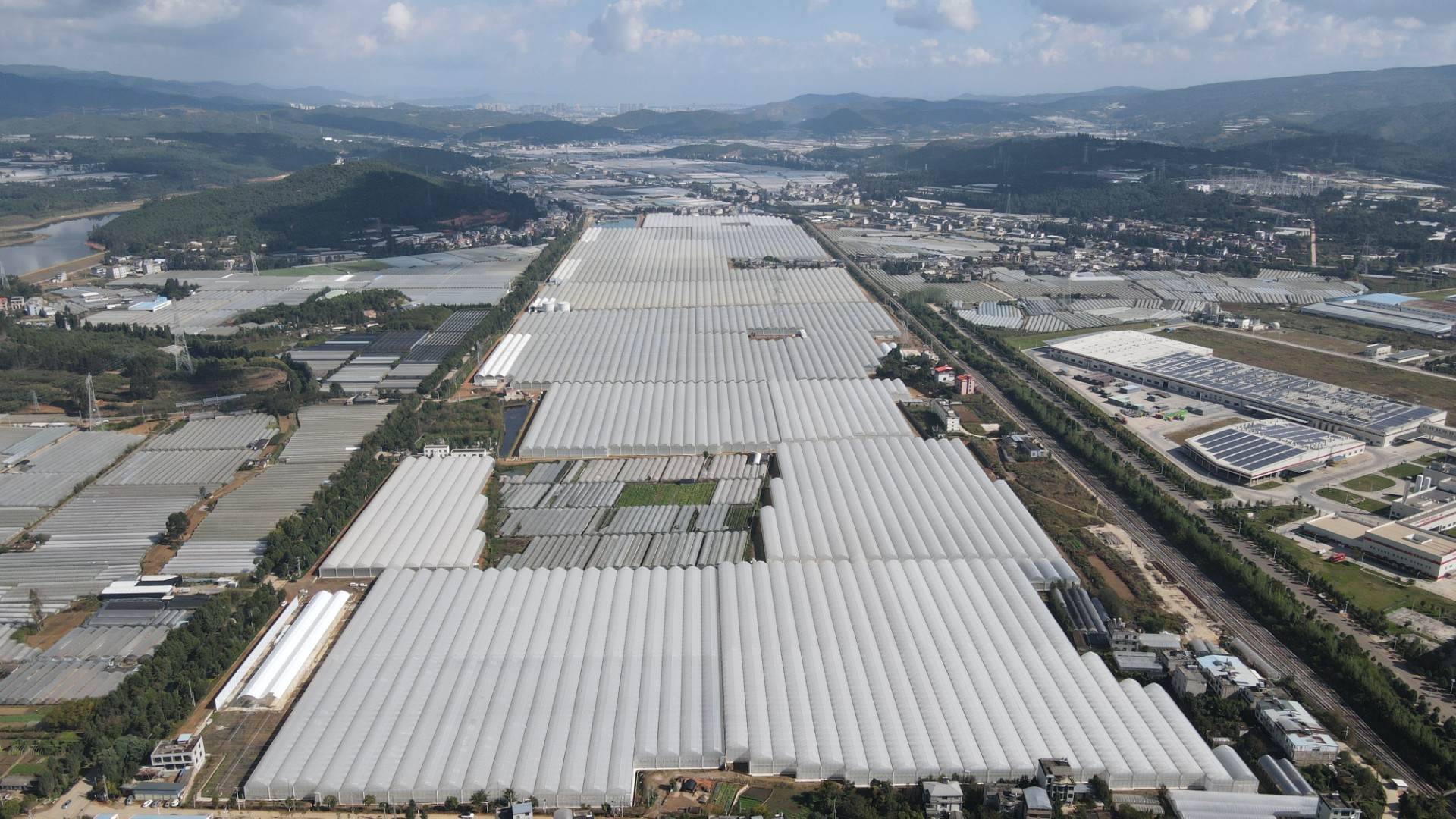 云天化现代花卉温室大棚